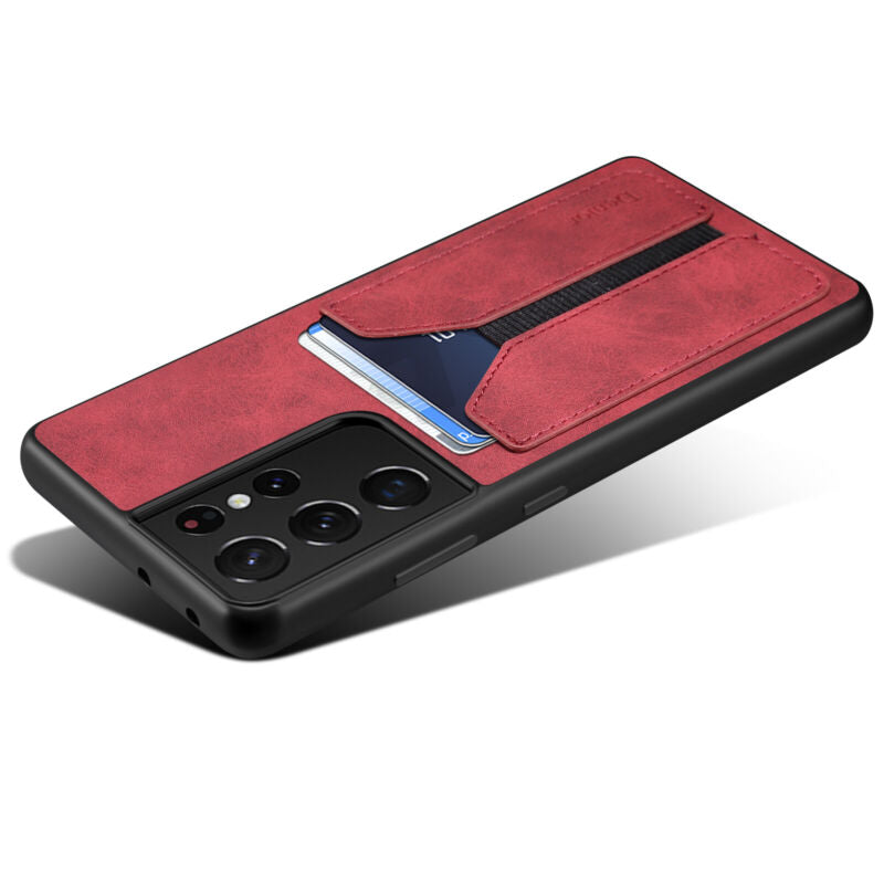 Shockproof Leather Card Holder Case Samsung S23
