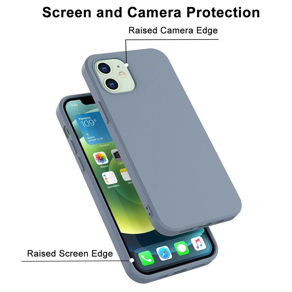 Liquid Silicone Case Soft for iPhone 12 Pro/Max/Mini - carolay.co