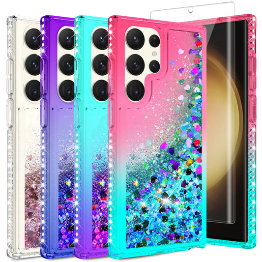 Case Liquid Bling Hybrid For Samsung Galaxy S23
