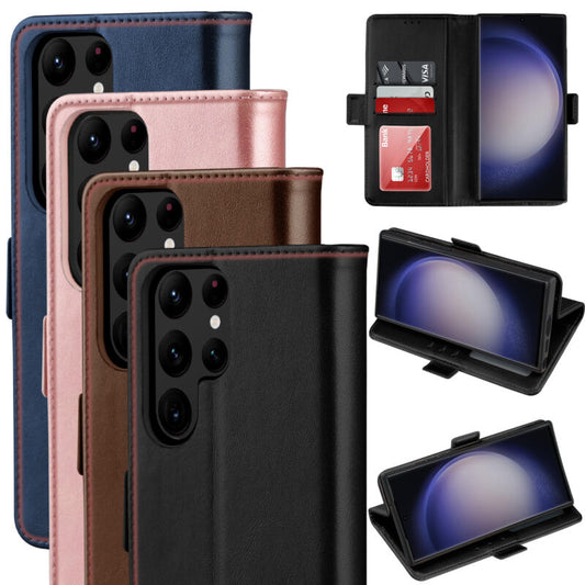 Shielding Flip Wallet Case with Card Slots Samsung S23