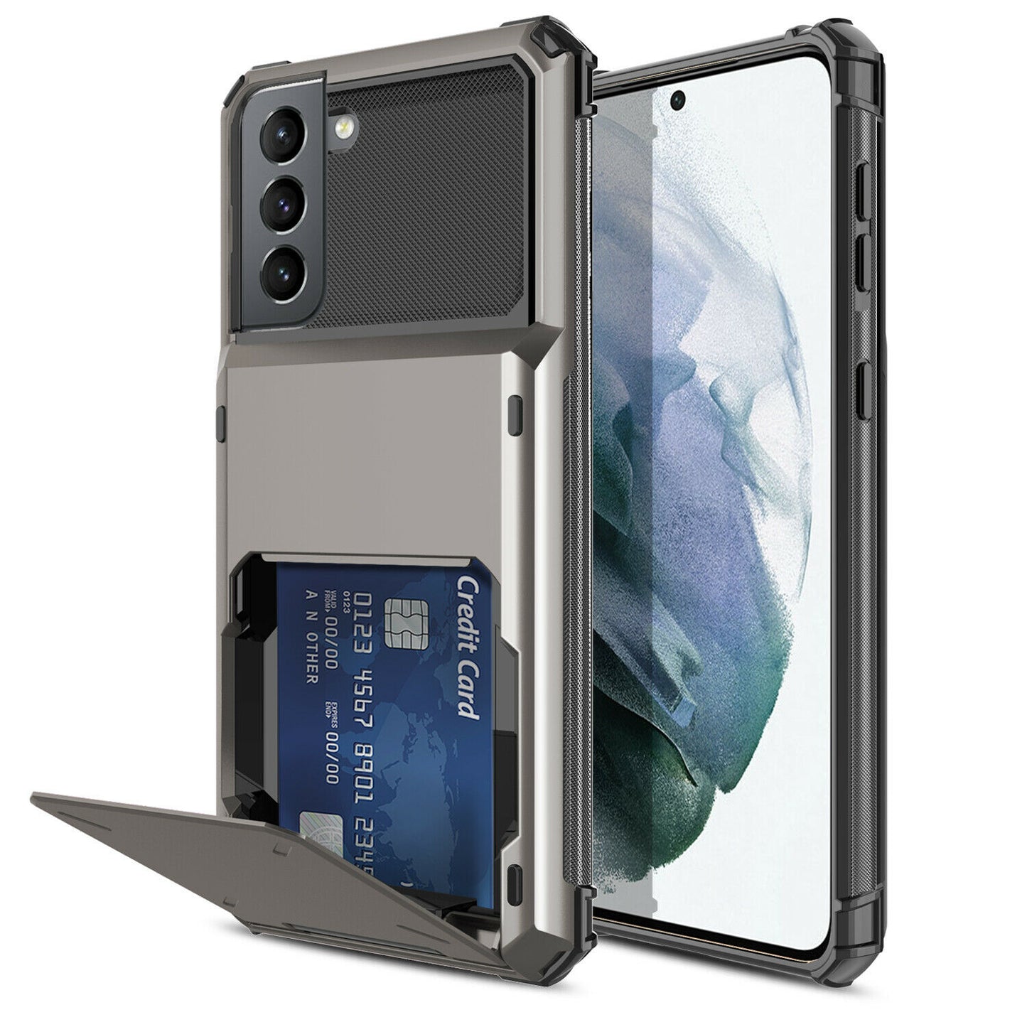 Case Card Slots Holder Wallet Rugged for Samsung Galaxy series - carolay.co