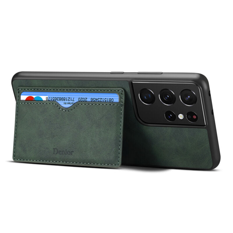 Shockproof Leather Card Holder Case Samsung S23