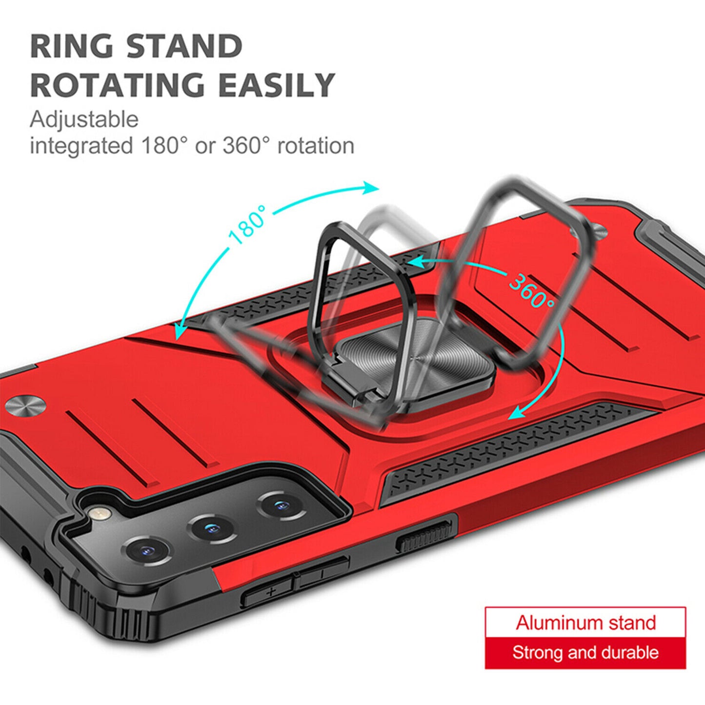 Case Shockproof Magnetic Ring for Samsung Galaxy S21/Ultra/Plus - carolay.co