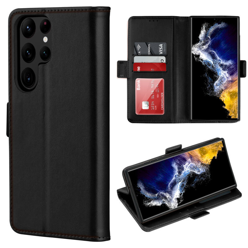 Shielding Flip Wallet Case with Card Slots Samsung S23