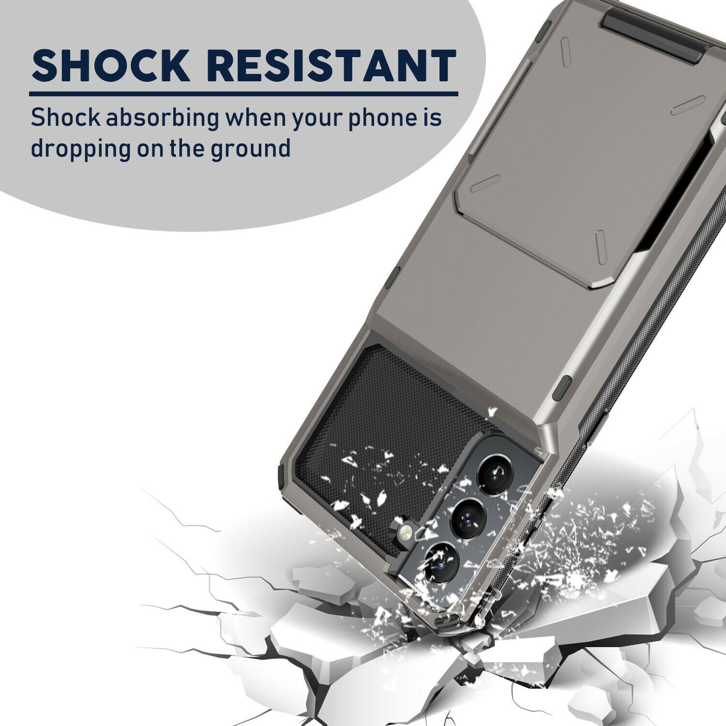 Case Card Slots Holder Wallet Rugged for Samsung Galaxy series - carolay.co