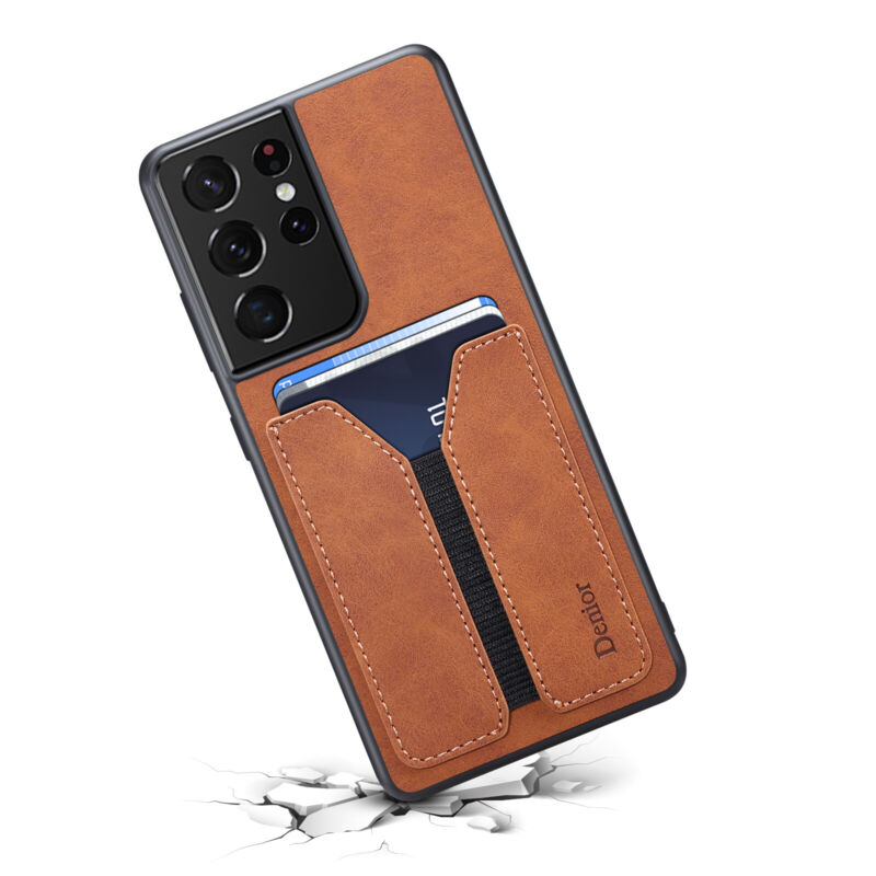 Shockproof Leather Card Holder Case Samsung S23