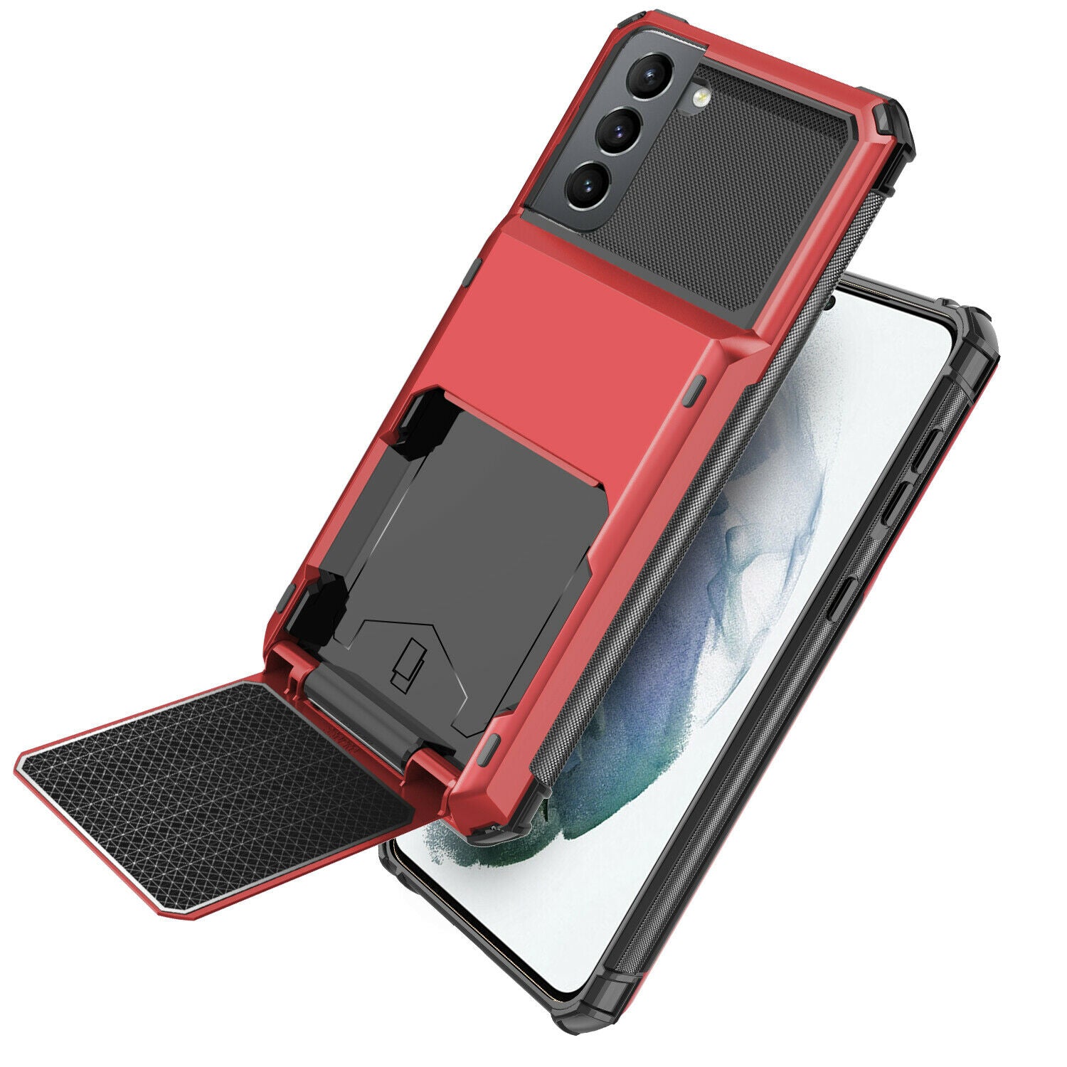 Case Card Slots Holder Wallet Rugged for Samsung Galaxy series - carolay.co