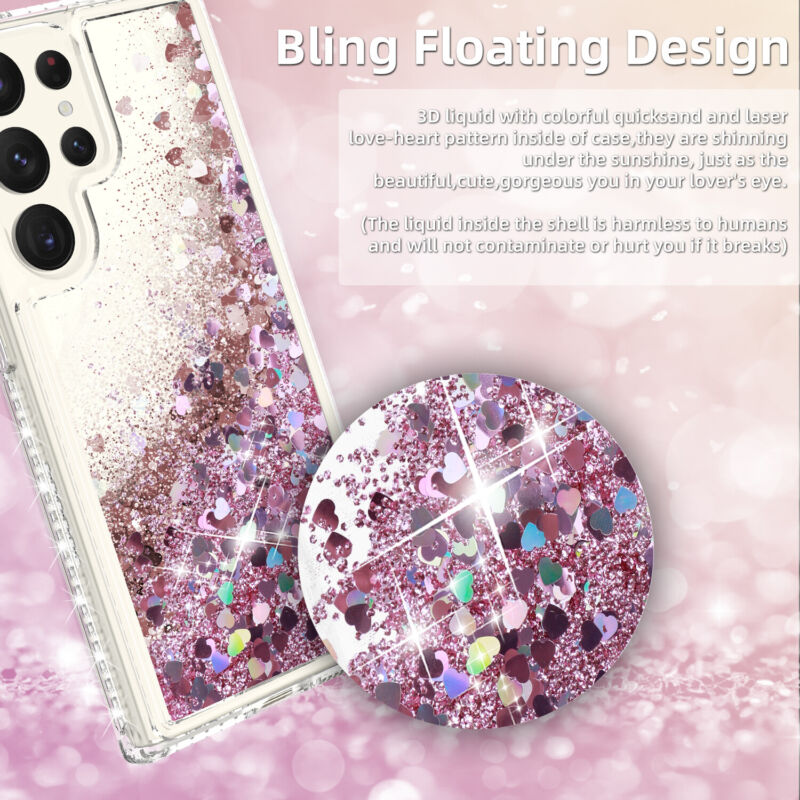 Case Liquid Bling Hybrid For Samsung Galaxy S23