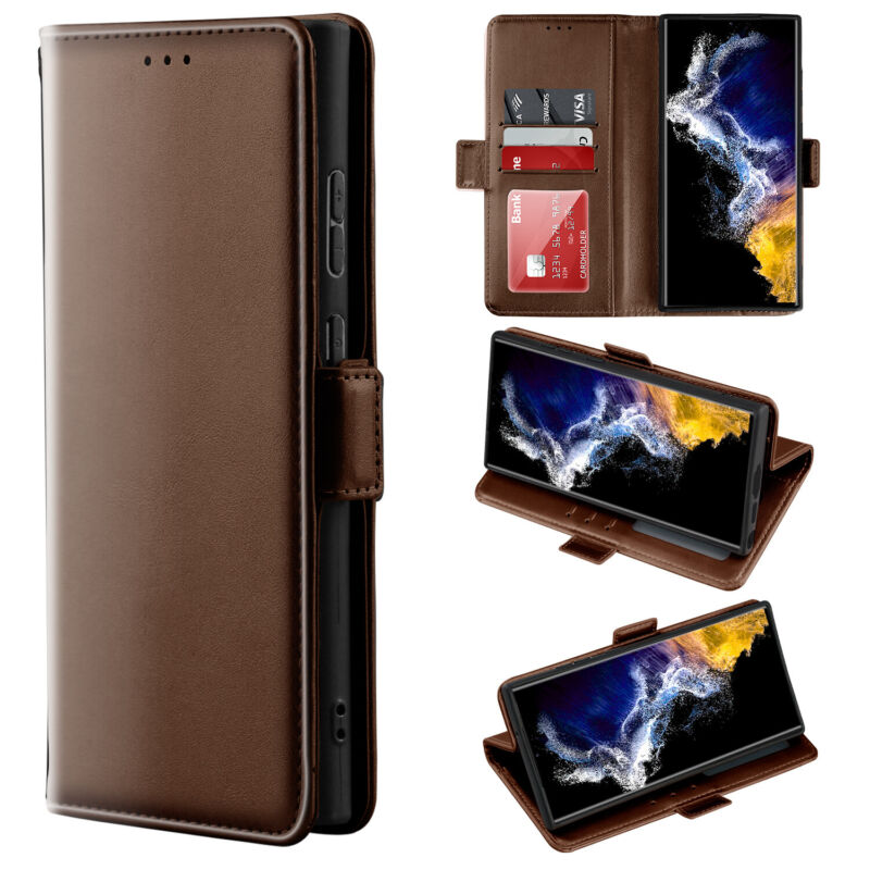 Shielding Flip Wallet Case with Card Slots Samsung S23
