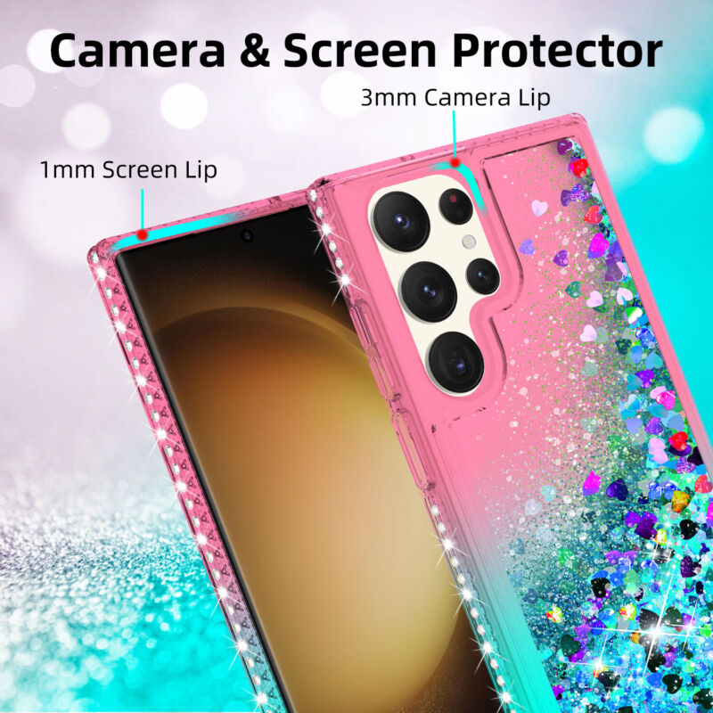 Case Liquid Bling Hybrid For Samsung Galaxy S23