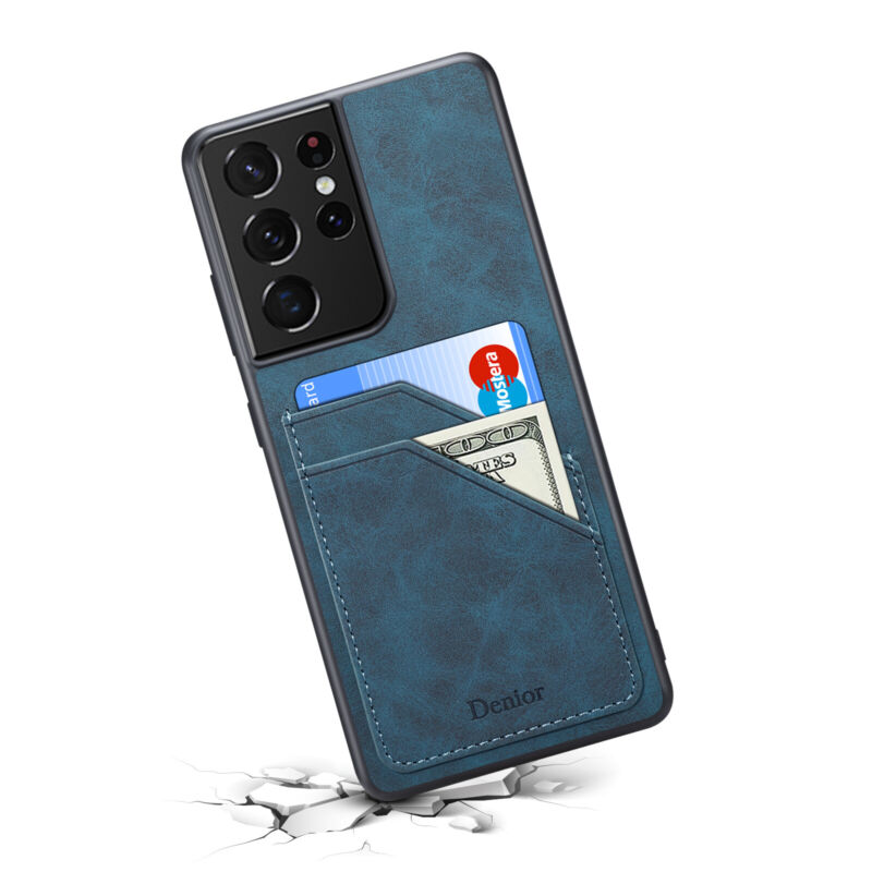 Shockproof Leather Card Holder Case Samsung S23