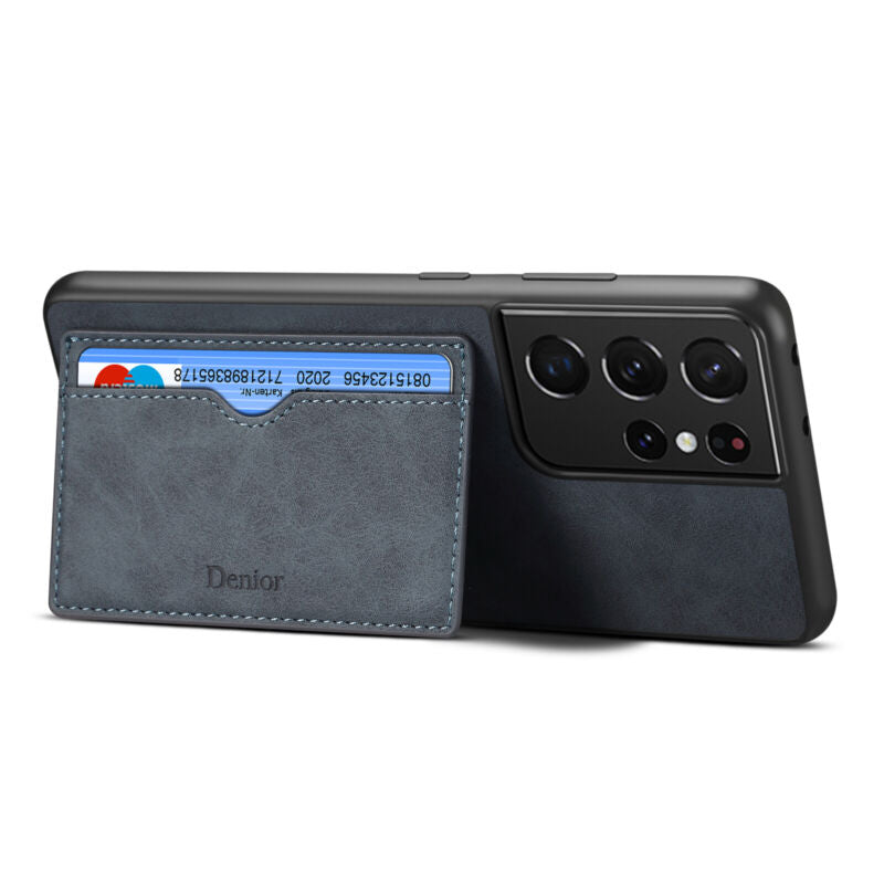 Shockproof Leather Card Holder Case Samsung S23