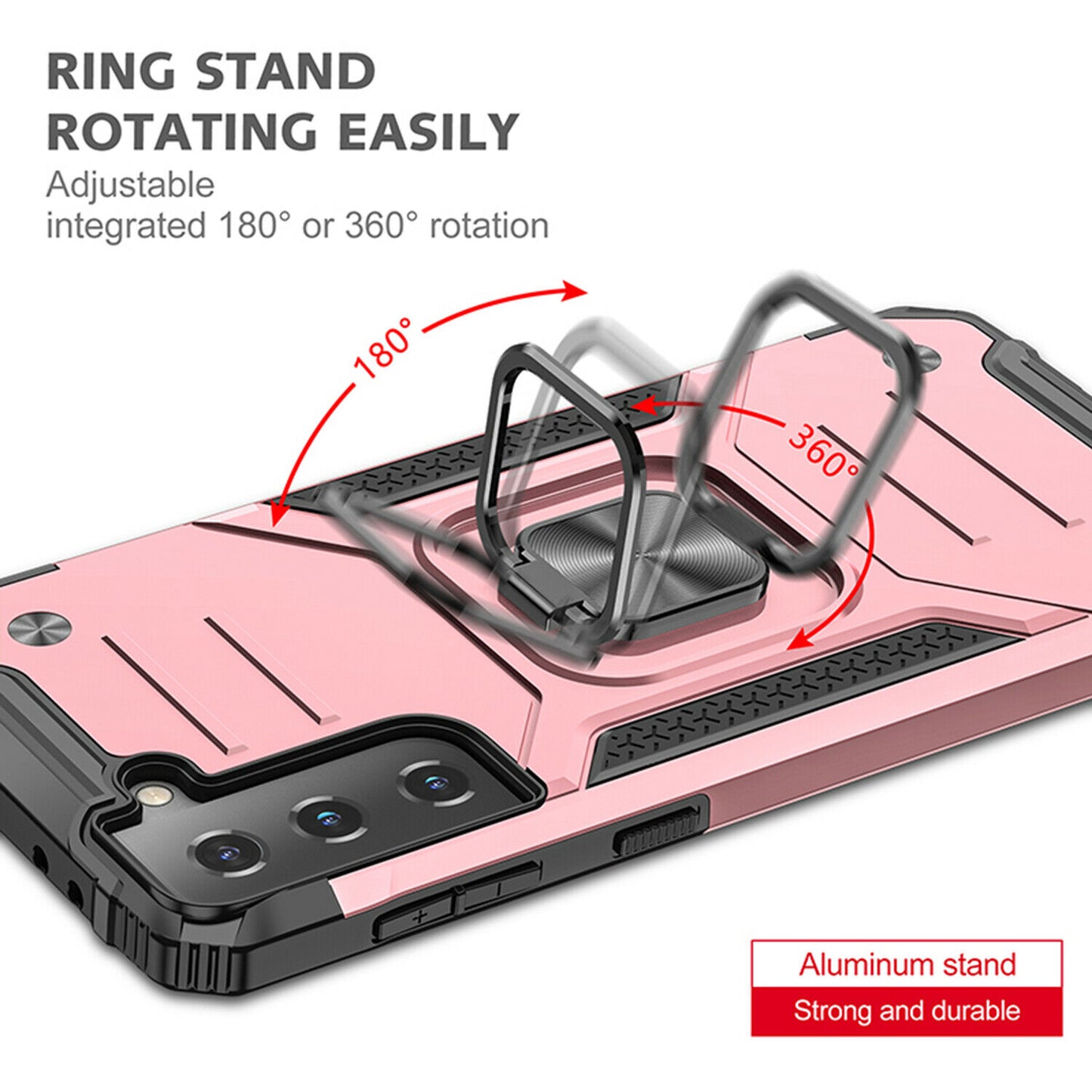 Case Shockproof Magnetic Ring for Samsung Galaxy S21/Ultra/Plus - carolay.co