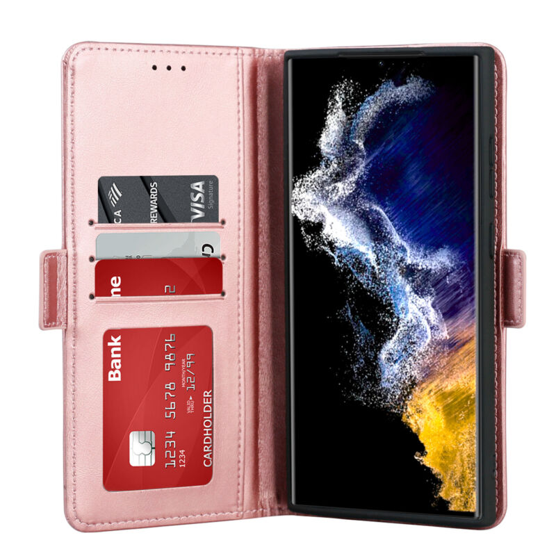 Shielding Flip Wallet Case with Card Slots Samsung S23