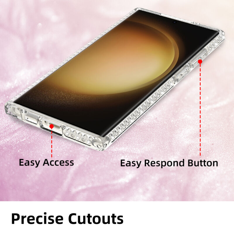 Case Liquid Bling Hybrid For Samsung Galaxy S23