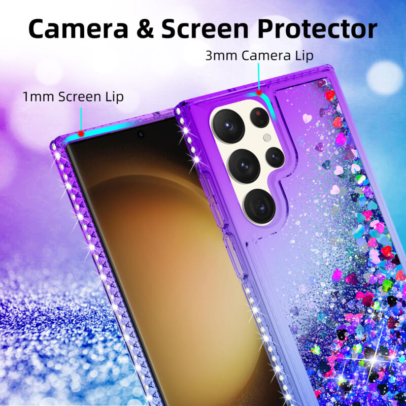 Case Liquid Bling Hybrid For Samsung Galaxy S23