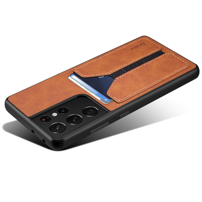 Shockproof Leather Card Holder Case Samsung S23