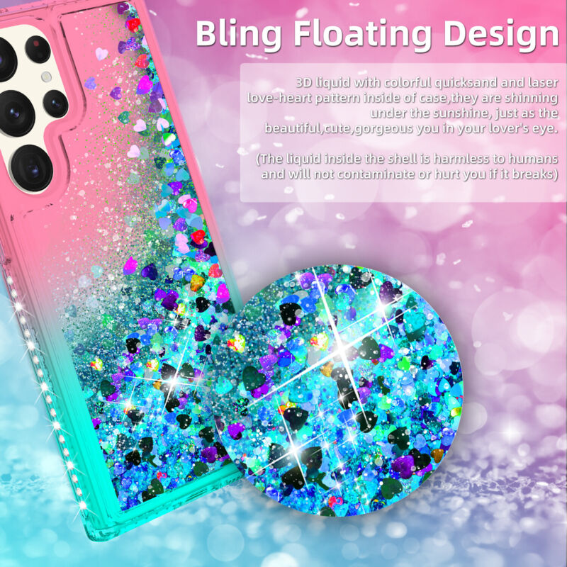 Case Liquid Bling Hybrid For Samsung Galaxy S23