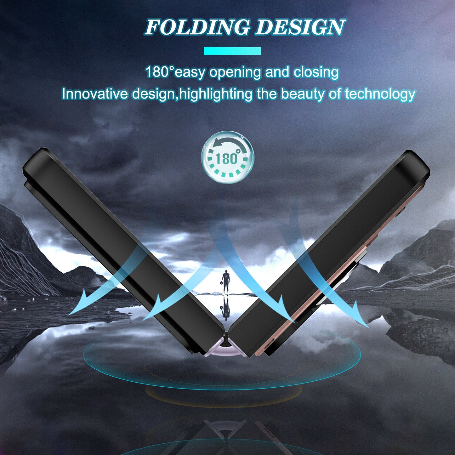 Hybrid Armor Ring Stand Case Samsung Z Flip 3 5G