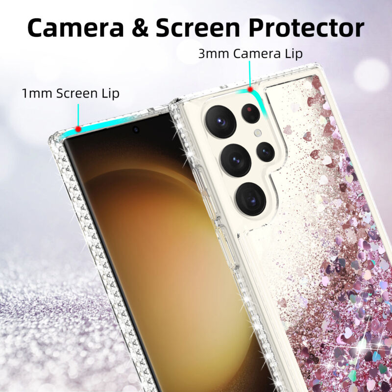 Case Liquid Bling Hybrid For Samsung Galaxy S23