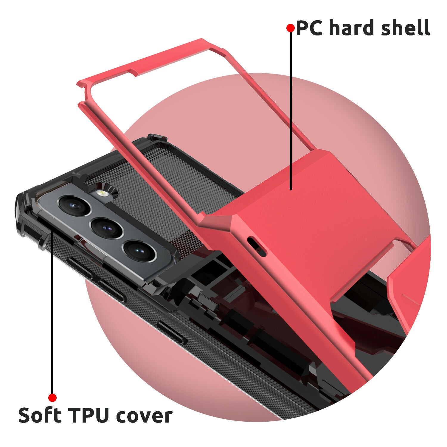 Case Card Slots Holder Wallet Rugged for Samsung Galaxy series - carolay.co