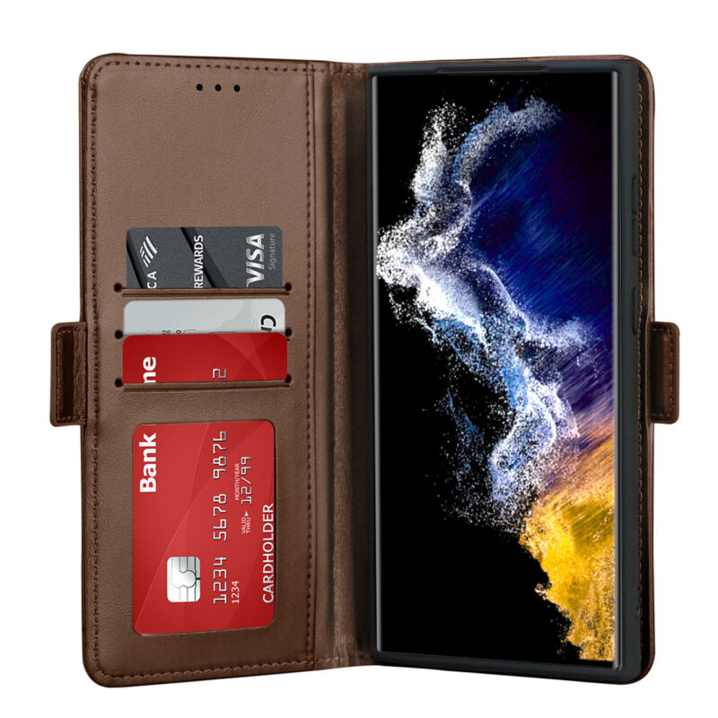 Shielding Flip Wallet Case with Card Slots Samsung S23