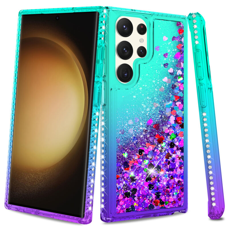 Case Liquid Bling Hybrid For Samsung Galaxy S23