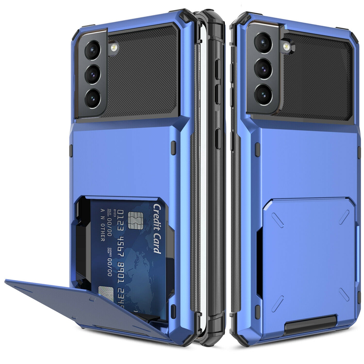 Case Card Slots Holder Wallet Rugged for Samsung Galaxy series - carolay.co