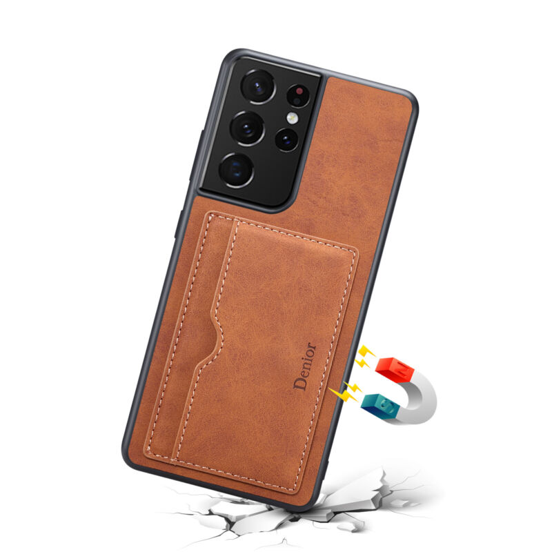 Shockproof Leather Card Holder Case Samsung S23
