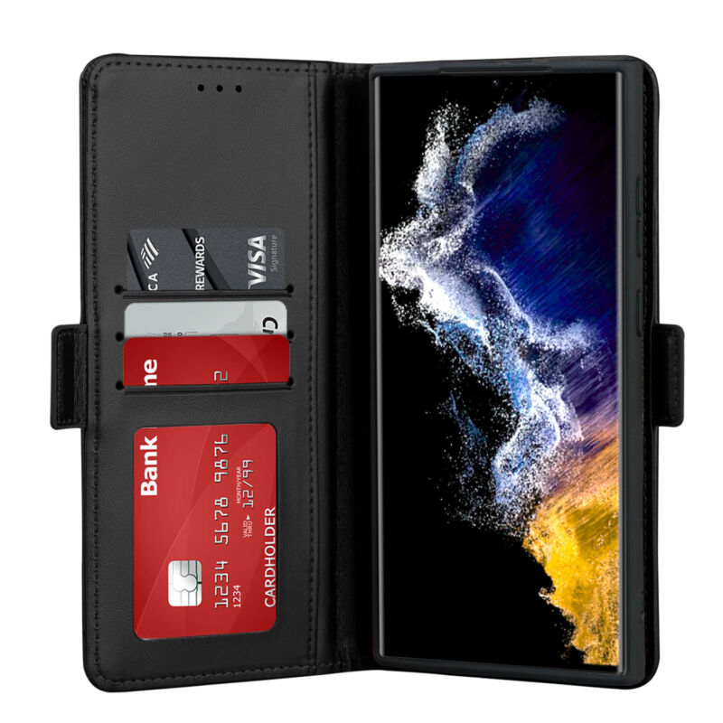 Shielding Flip Wallet Case with Card Slots Samsung S23