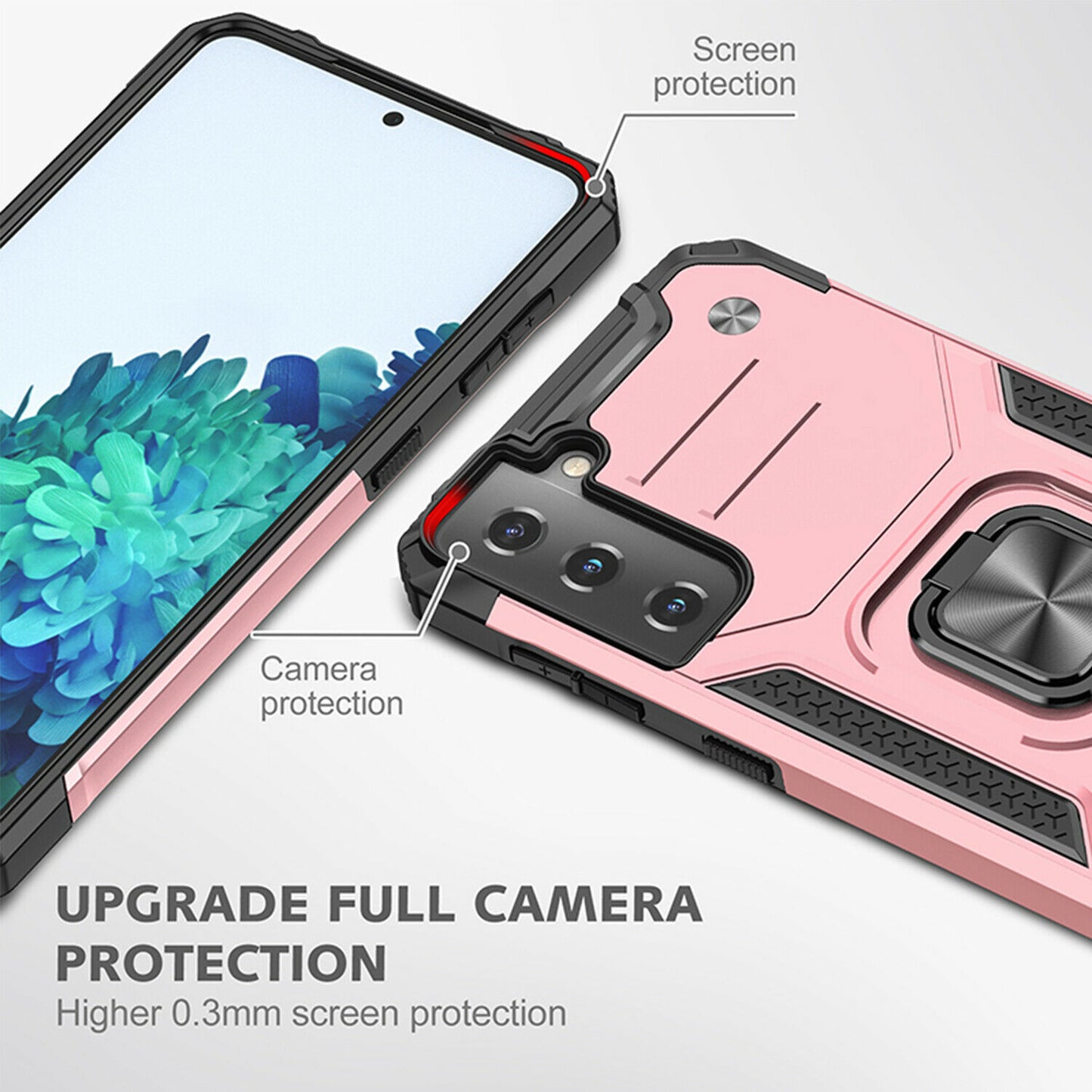 Case Shockproof Magnetic Ring for Samsung Galaxy S21/Ultra/Plus - carolay.co