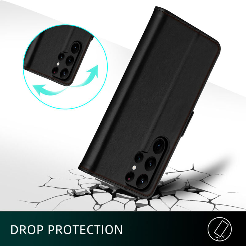 Shielding Flip Wallet Case with Card Slots Samsung S23