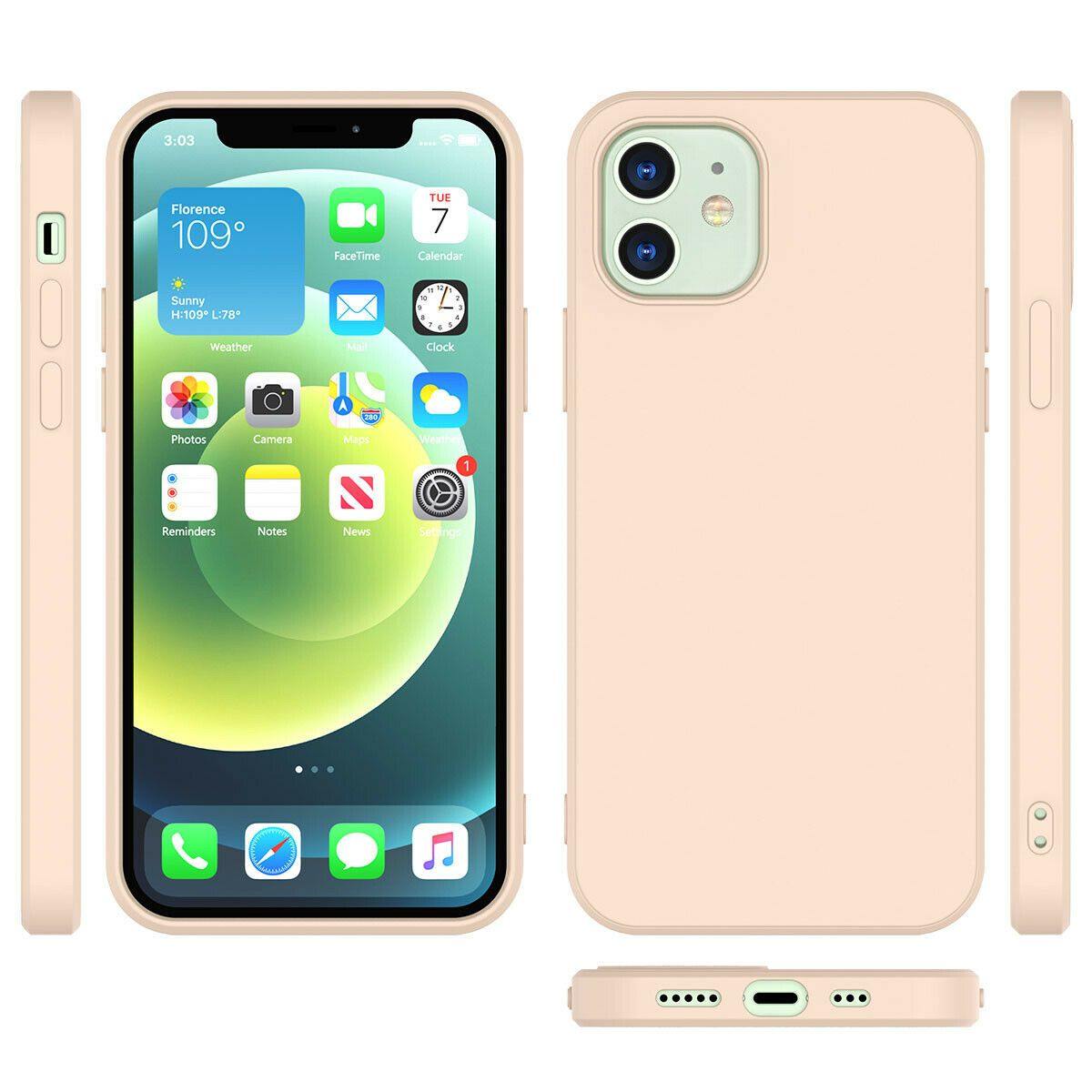 Liquid Silicone Case Soft for iPhone 12 Pro/Max/Mini - carolay.co