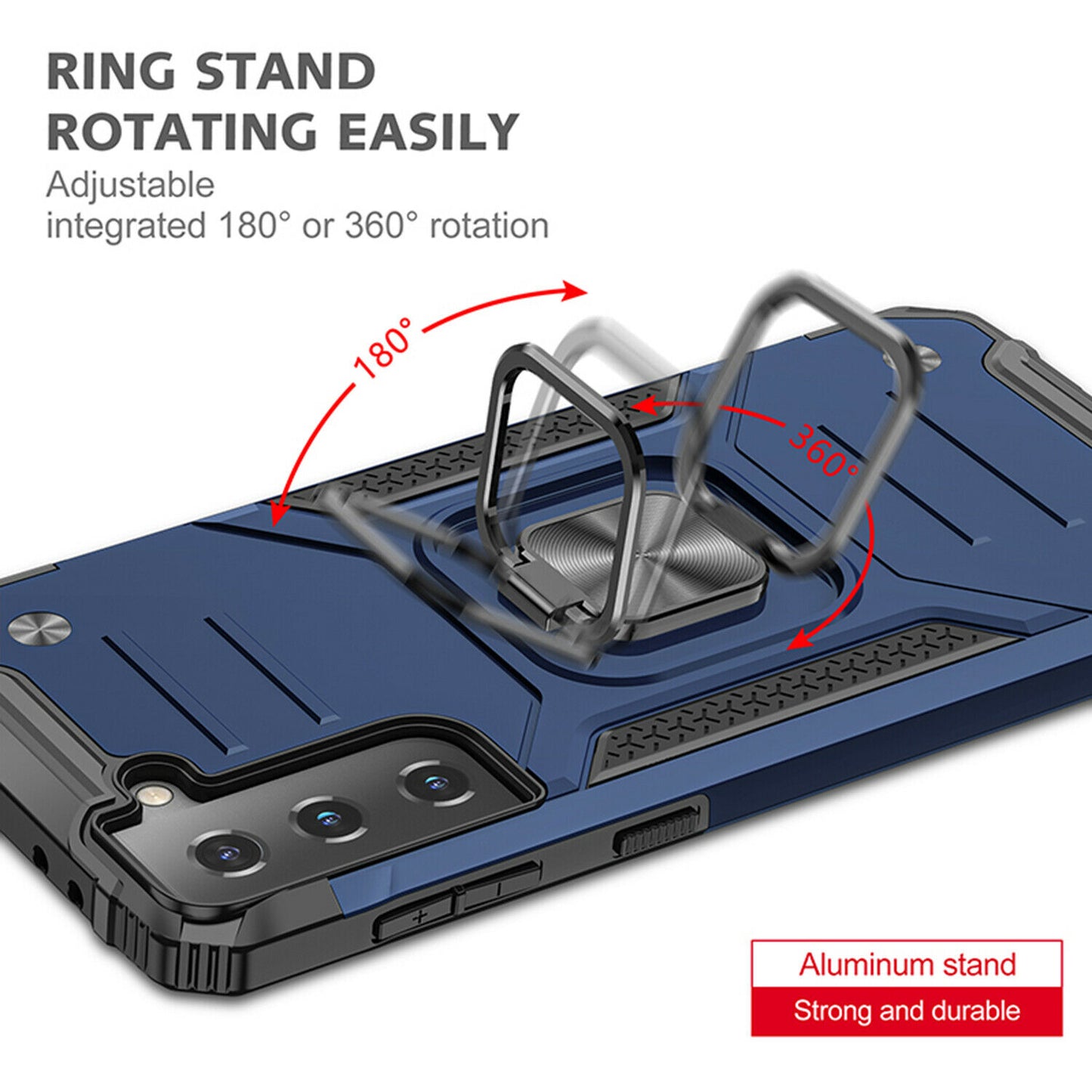 Case Shockproof Magnetic Ring for Samsung Galaxy S21/Ultra/Plus - carolay.co