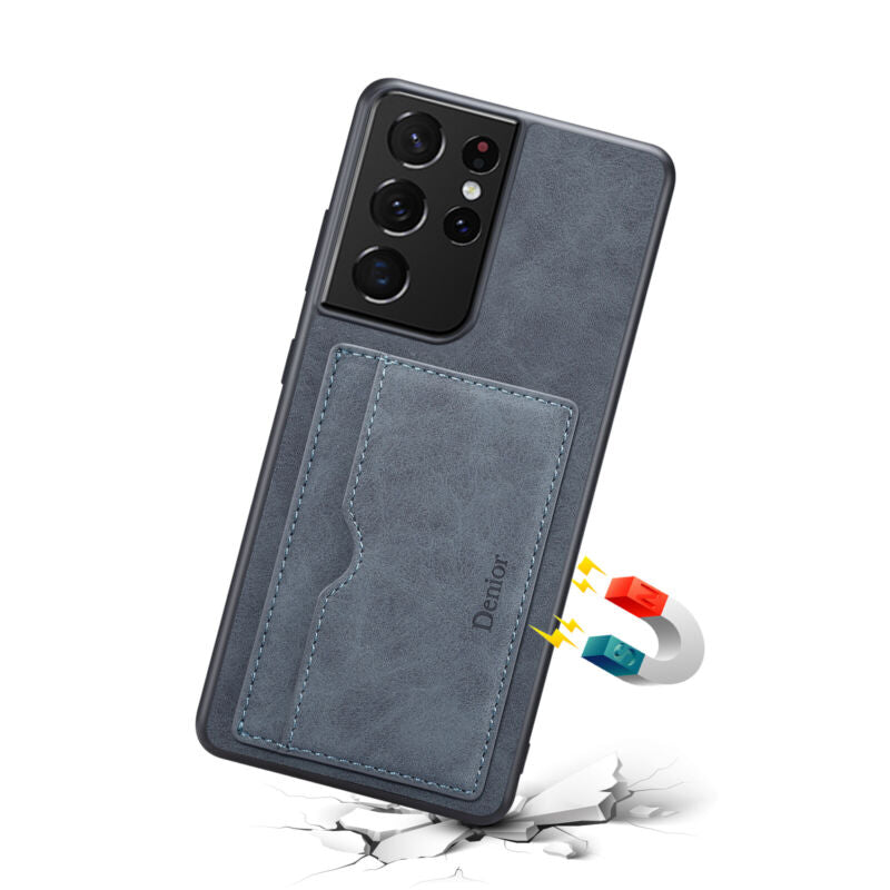 Shockproof Leather Card Holder Case Samsung S23