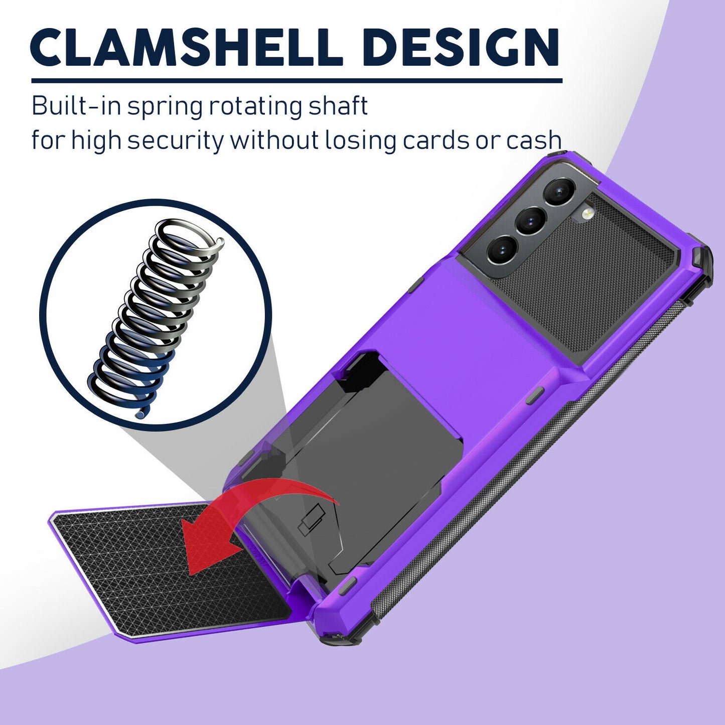 Case Card Slots Holder Wallet Rugged for Samsung Galaxy series - carolay.co