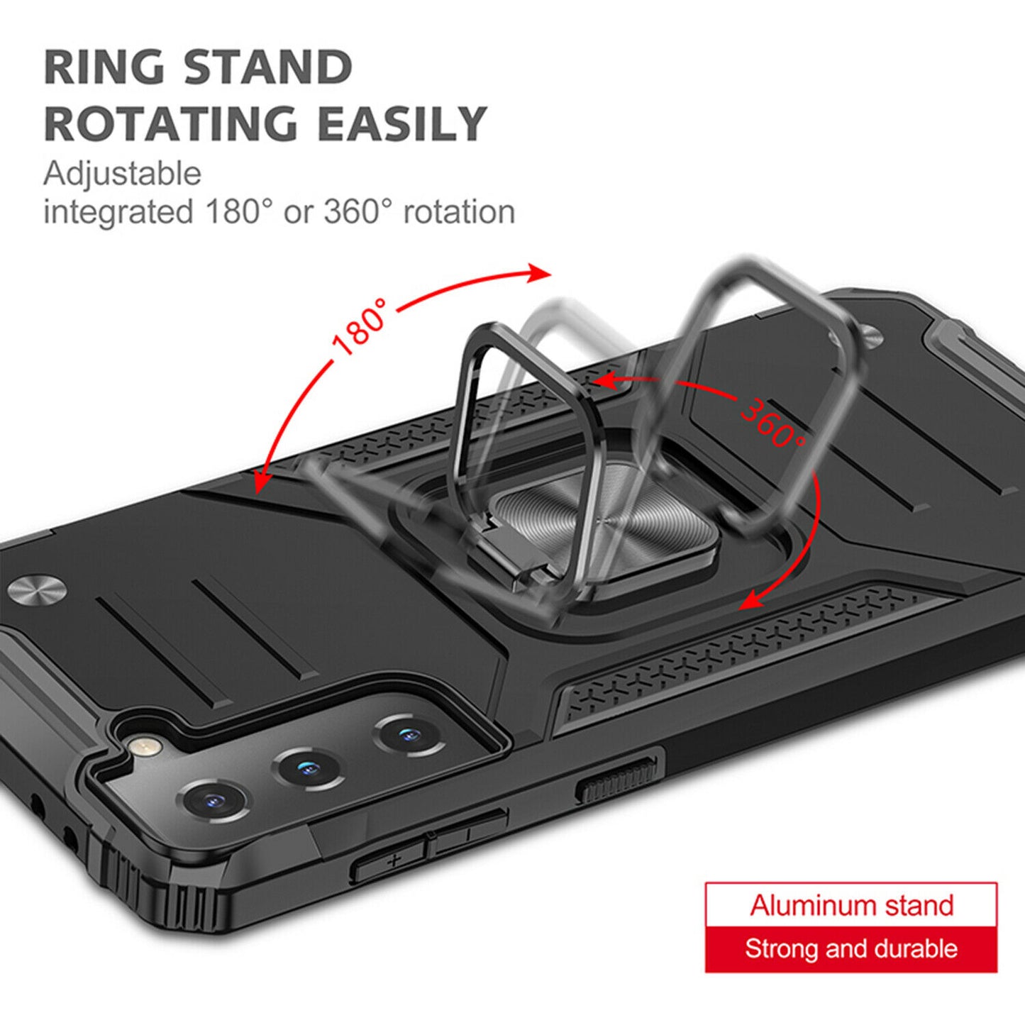 Case Shockproof Magnetic Ring for Samsung Galaxy S21/Ultra/Plus - carolay.co