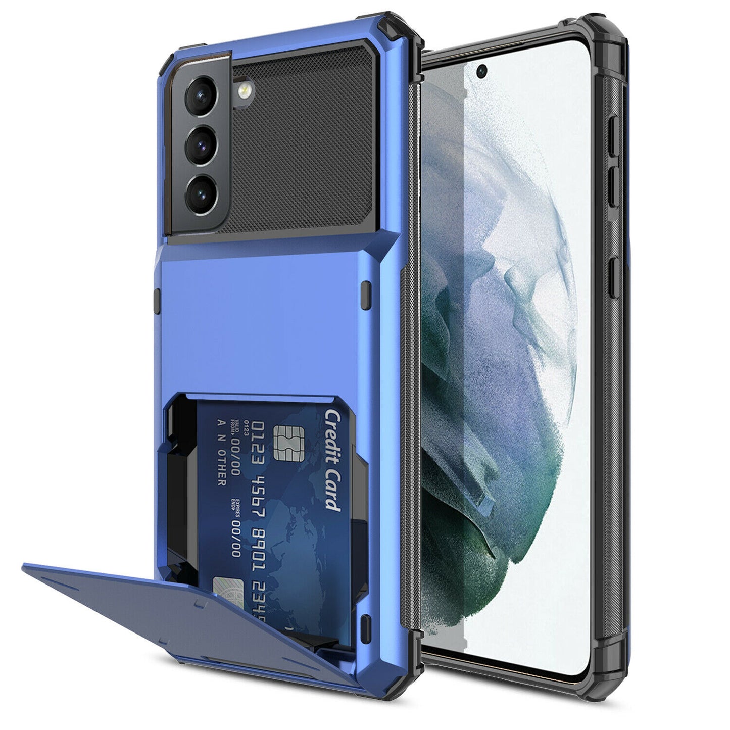 Case Card Slots Holder Wallet Rugged for Samsung Galaxy series - carolay.co