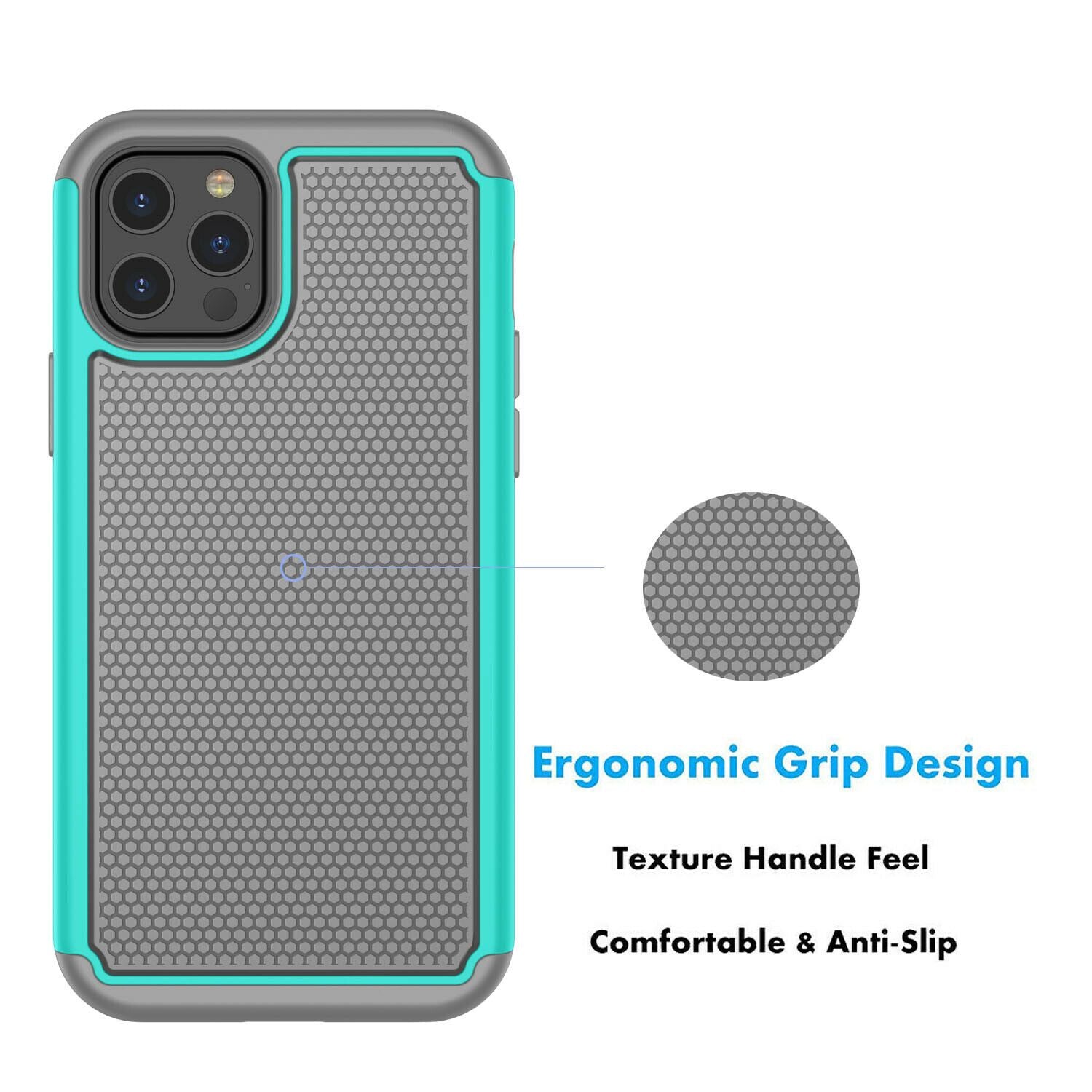 Case Hybrid Hard Cover with Screen Protector For iPhone - carolay.co