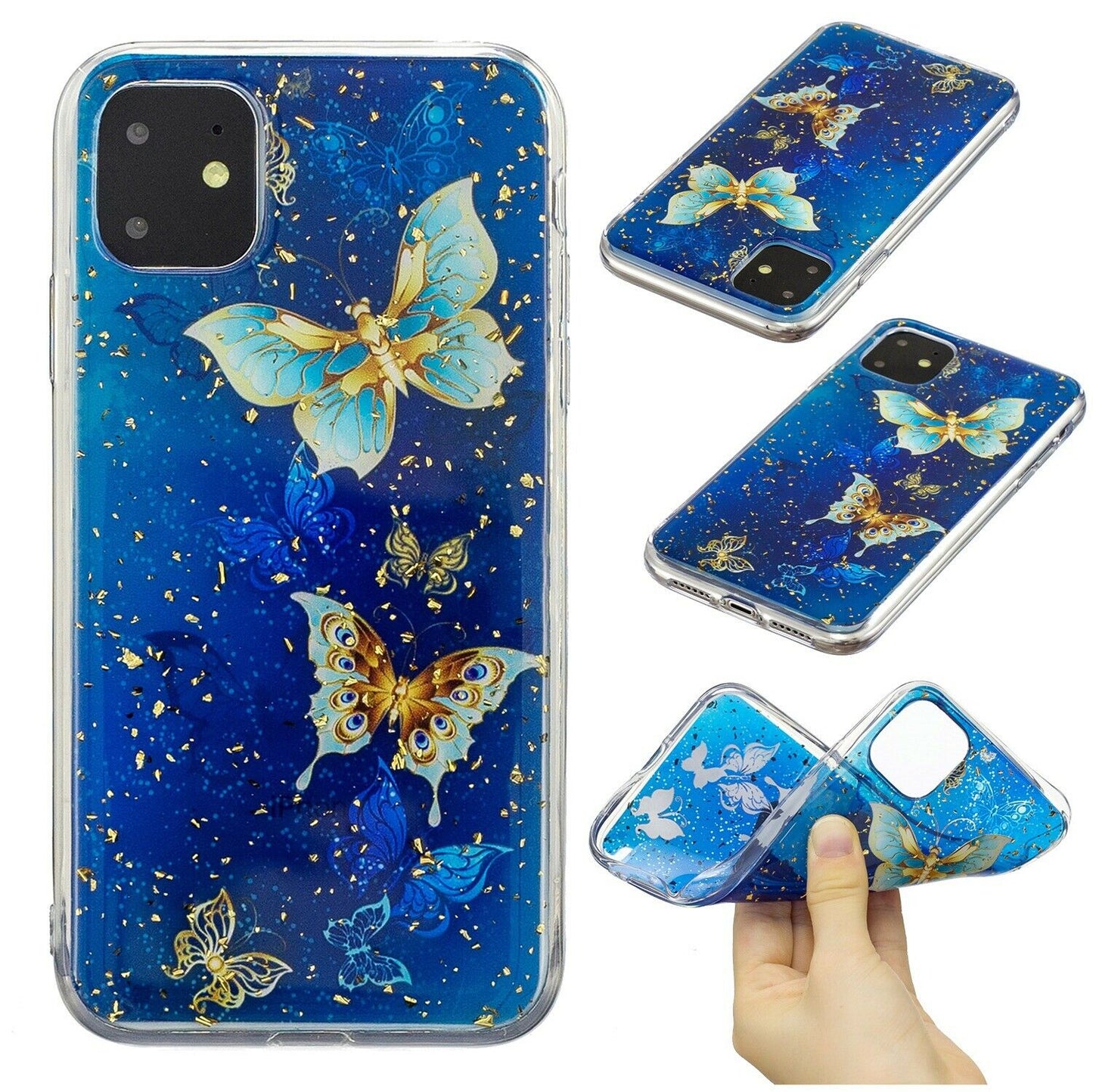 Bling Pattern Glitter Soft Rubber Silicone Back Case For iPhone - carolay.co