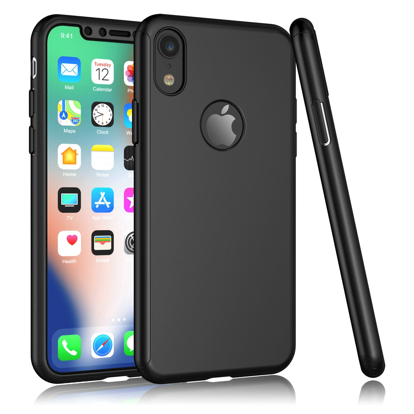Case Full Body Cover +Tempered Glass For iPhone - carolay.co