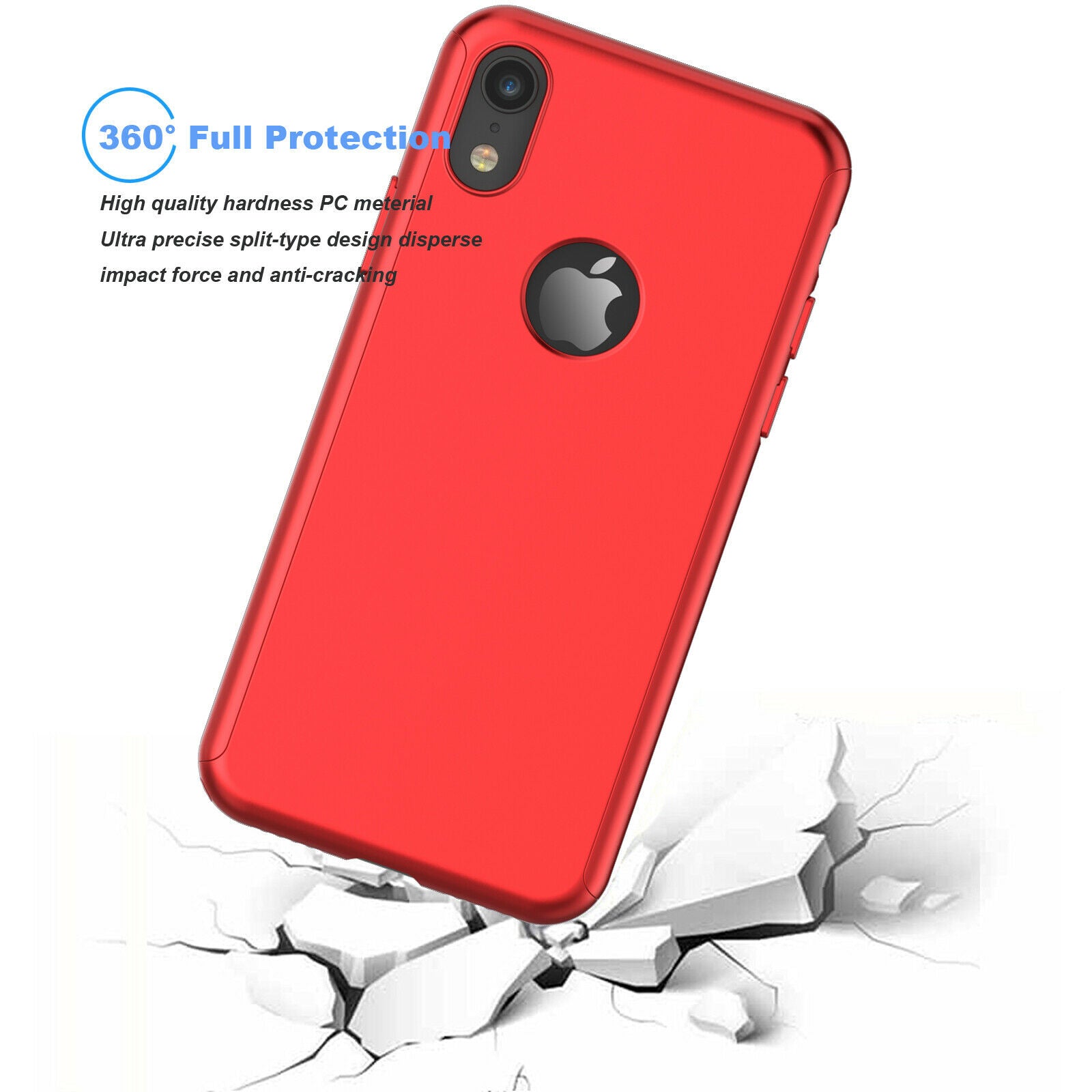 Case Full Body Cover +Tempered Glass For iPhone - carolay.co