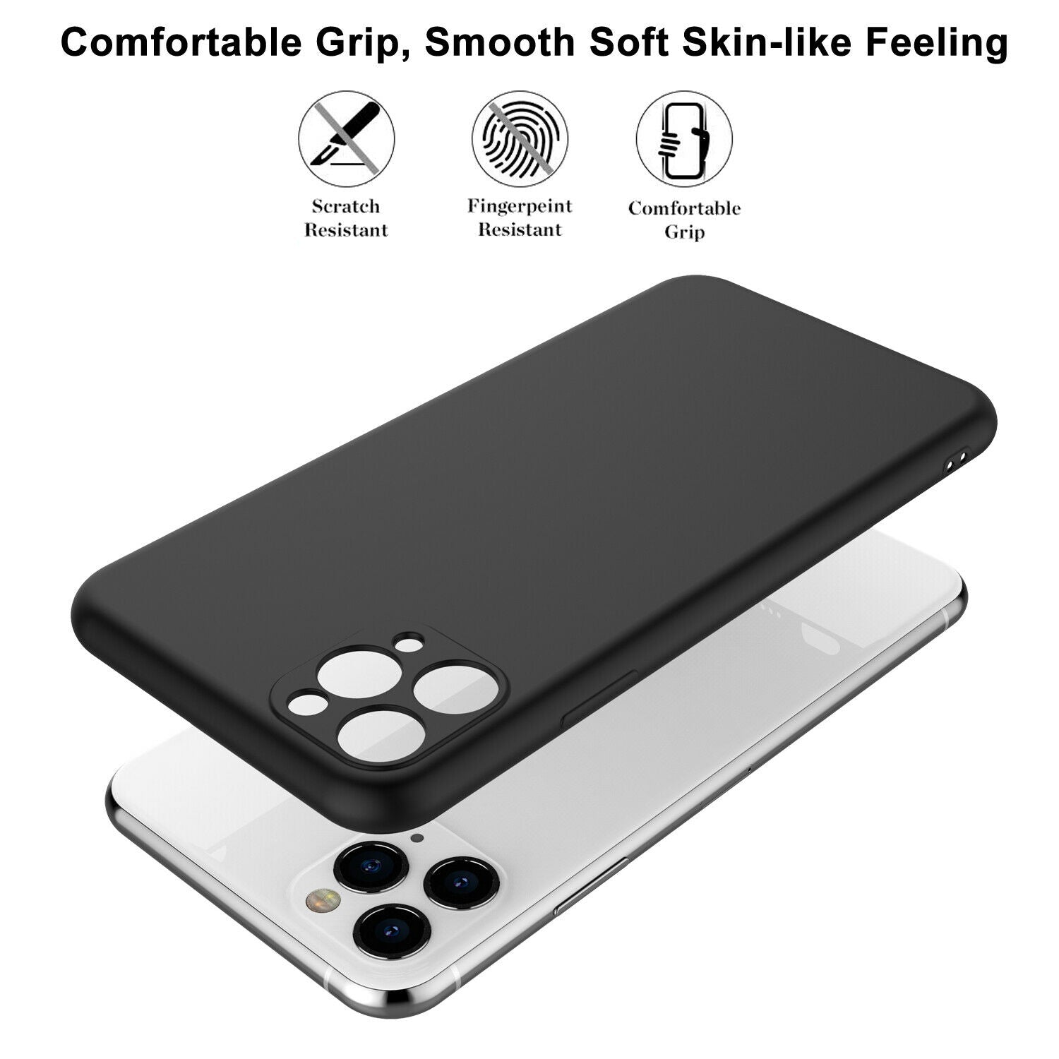 Shockproof Silicone Soft Cover with Screen Protector for iPhone - carolay.co