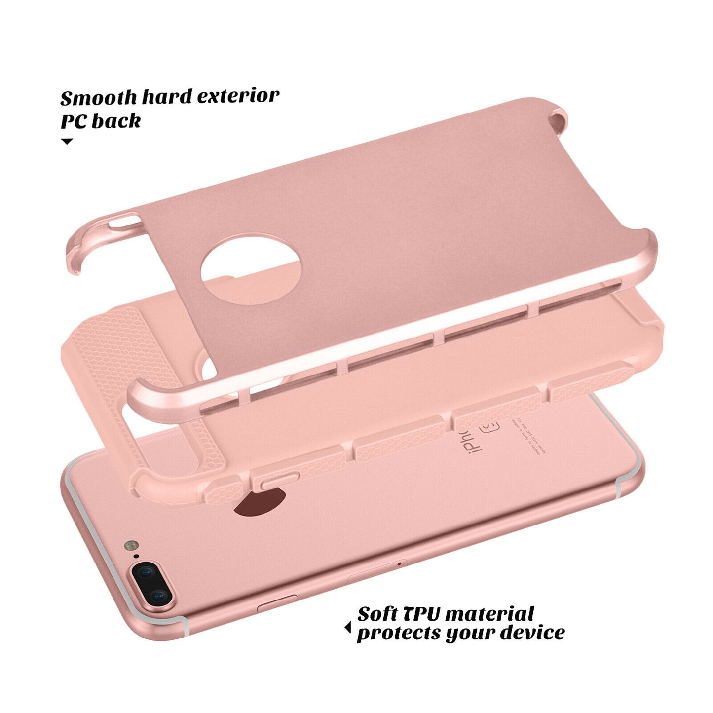 Case Shockproof Rugged Rubber Cover For iPhone - carolay.co