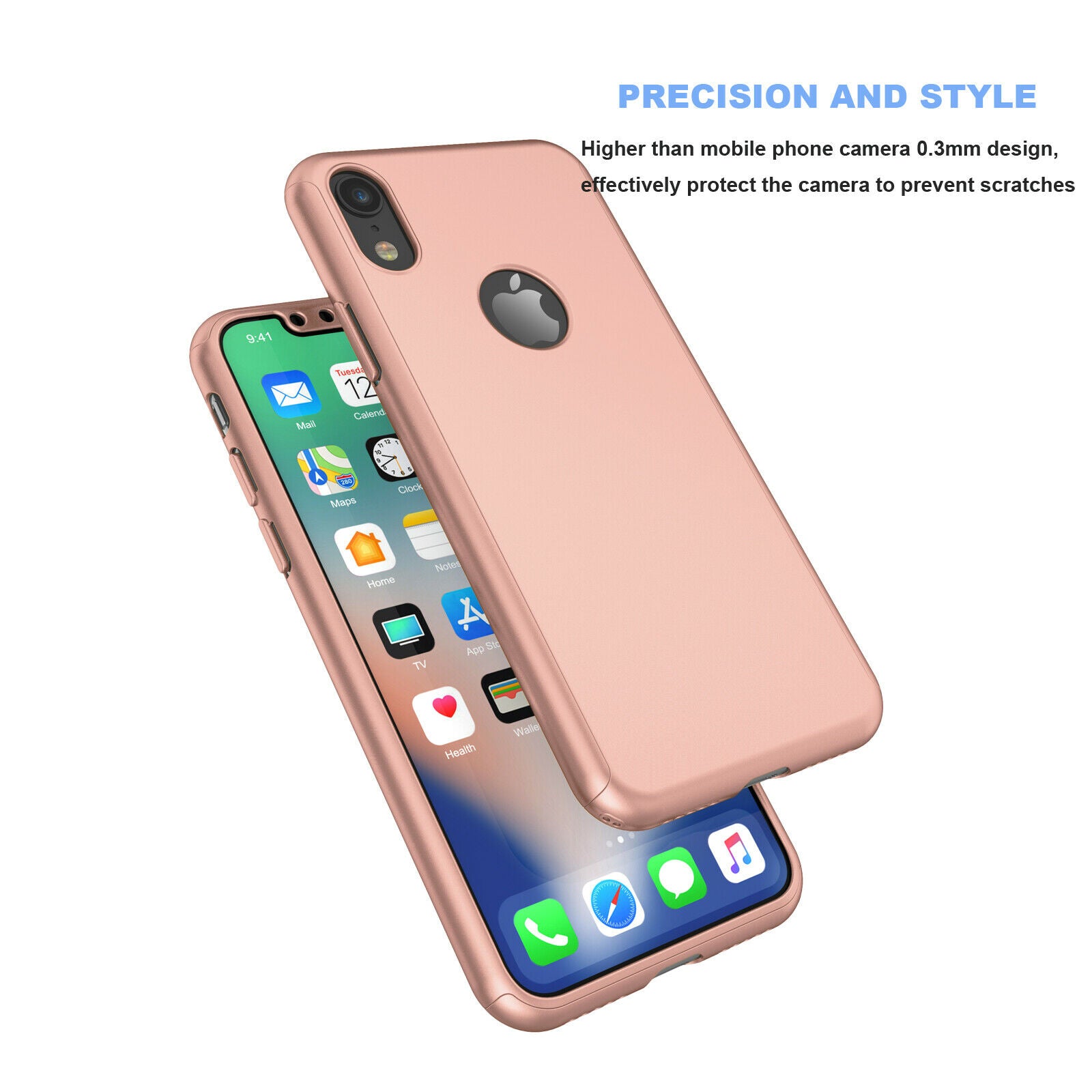 Case Full Body Cover +Tempered Glass For iPhone - carolay.co