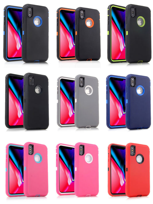 Case Hybrid Heavy Duty Shockproof Rubber For iPhone 7/8/Plus - carolay.co