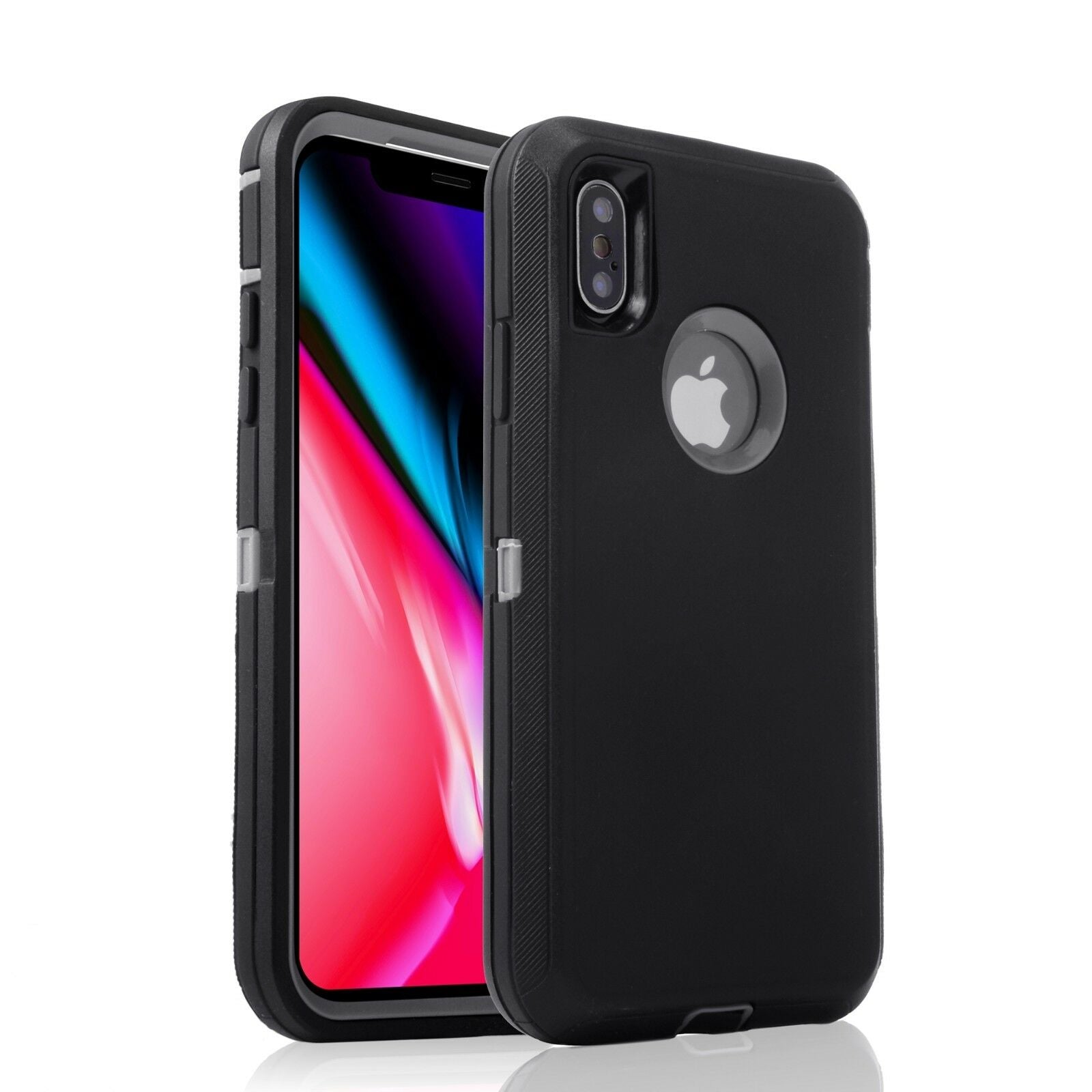 Hybrid Heavy Duty Shockproof Rubber Cover For iPhone XS/Max/XR - carolay.co