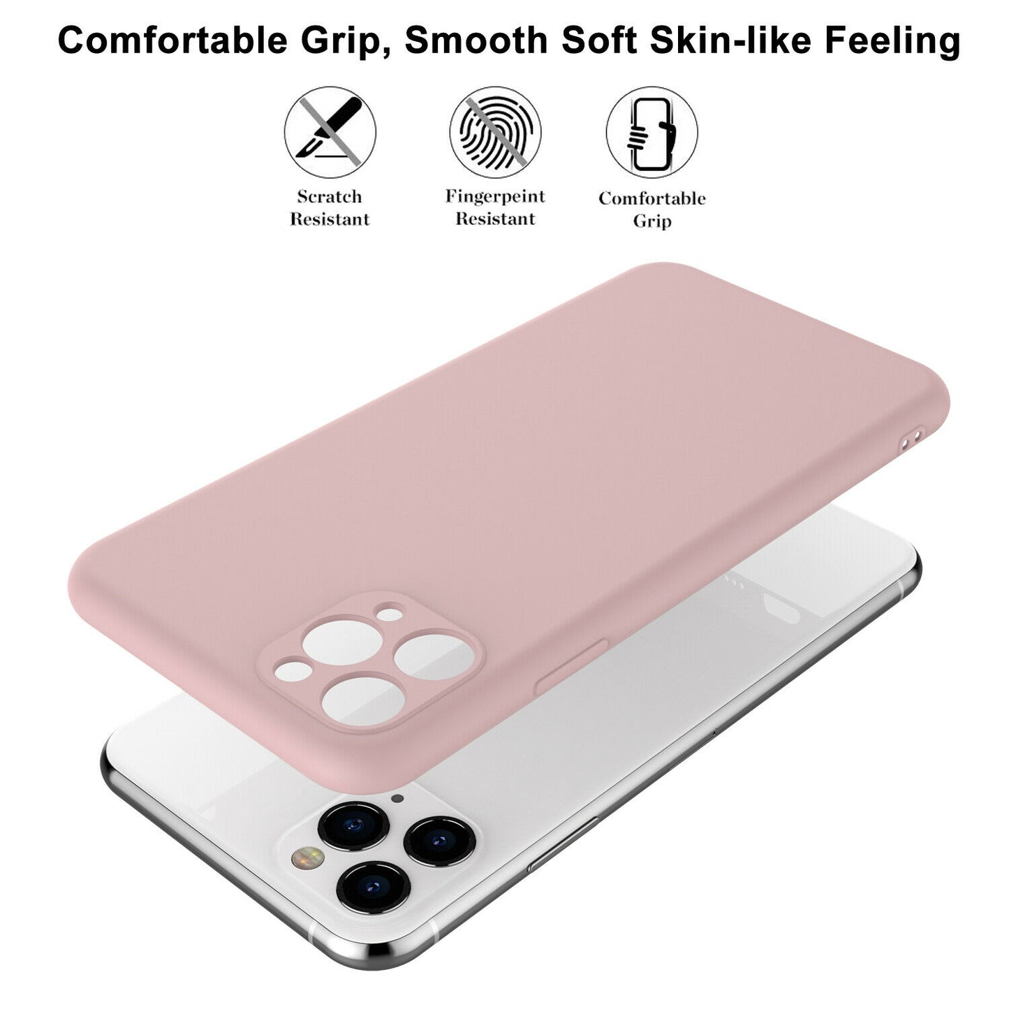 Shockproof Silicone Soft Cover with Screen Protector for iPhone - carolay.co