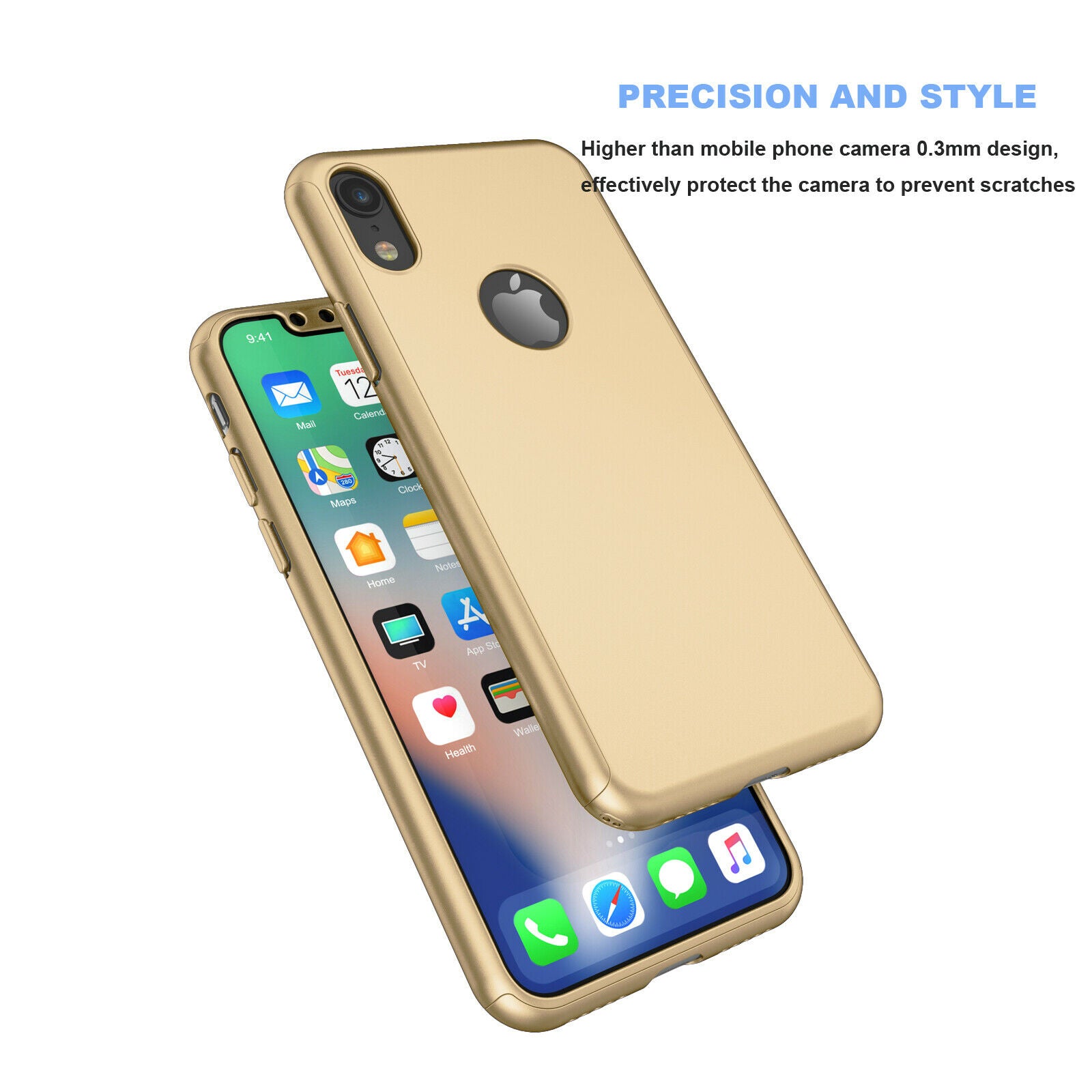 Case Full Body Cover +Tempered Glass For iPhone - carolay.co