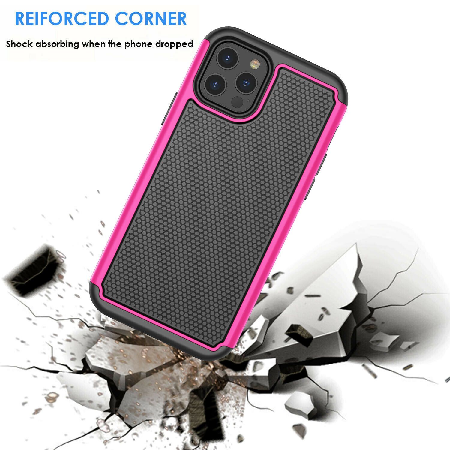 Case Hybrid Hard Cover with Screen Protector For iPhone - carolay.co